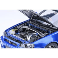 77460 1/18 ニスモ R34 GT-R Z-tune (ベイサイドブルー/カーボンブラック・ボンネット)
