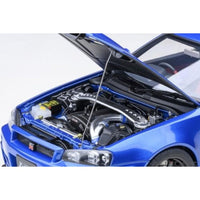 77462 1/18 ニスモ R34 GT-R Z-tune (ベイサイドブルー)