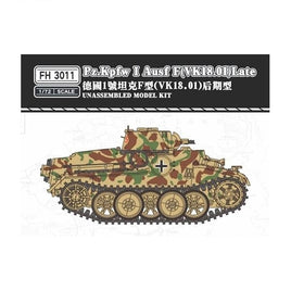 FLYFH3011 フライホーク 1/72 ドイツ I号戦車 F型 (VK18.01) 後期型