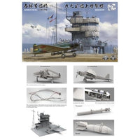 BSF001 ボーダーモデル 1/35 日本海軍 空母 赤城 艦橋 w/飛行甲板 + 九七式艦上攻撃機