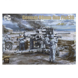 BT013 ボーダーモデル 1/35 ドイツ88mm砲 Flak36w/砲兵フィギュア