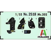 IT2518JP イタレリ 1/32 WW.II イタリア空軍 マッキ MC.202 フォルゴーレ(日本語対訳補足説明書付属)