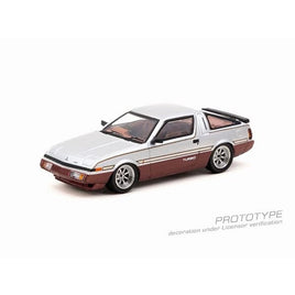 T64R-055-GRE ターマックワークス 1/64 Mitsubishi Starion Silver / Dark Red