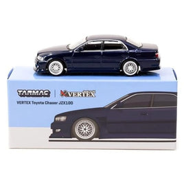 T64G-007-BL ターマックワークス 1/64 VERTEX Toyota Chaser JZX100 Blue Metallic