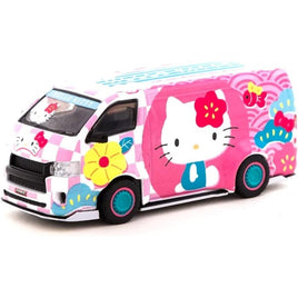 T64-038-HKSF ターマックワークス 1/64 Toyota Hiace Widebody Hello Kitty Capsule Summer festival