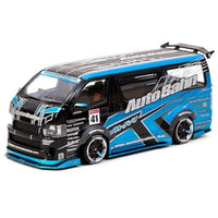 T43-024-BLU ターマックワークス 1/43 Toyota Hiace Widebody Black / Blue