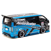 T43-024-BLU ターマックワークス 1/43 Toyota Hiace Widebody Black / Blue